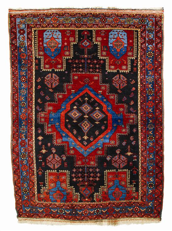 Appraisal: AFSHAR RUG Persia early th century feet inches x feet