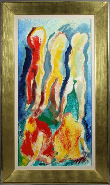 Appraisal: Max Spoerri American b mid- th century abstract figures o