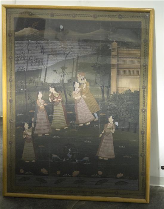 Appraisal: Sale Lot An Indian Mughal Painting depicting a prince and