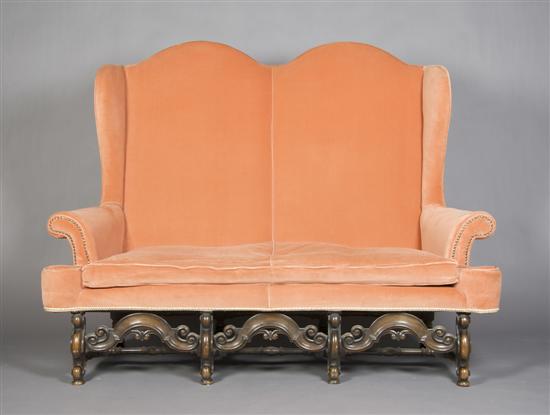 Appraisal: A Renaissance Revival Settee Height inches