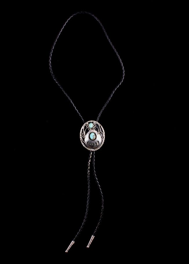 Appraisal: Navajo Silver Sleeping Beauty Turquoise Bolo For your consideration is