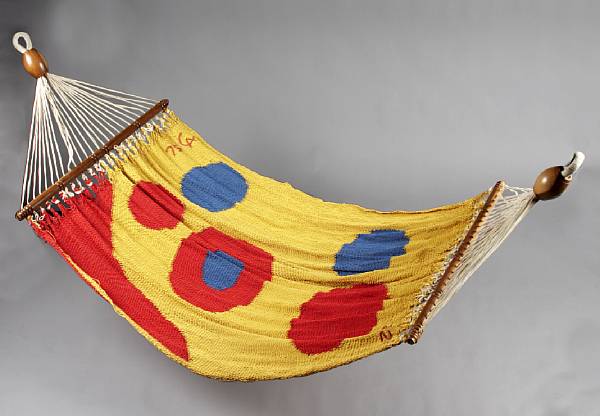 Appraisal: Alexander Calder American - Hammock Tapestry hand-woven in maguey fiber