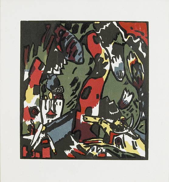 Appraisal: Wassily Kandinsky Russian - Bogensch tze R - Woodcut in