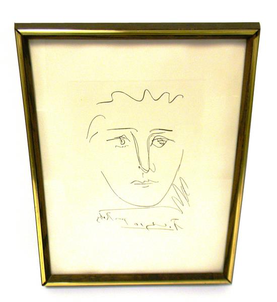 Appraisal: Pablo Picasso Spanish - Pour Roby etching of head in