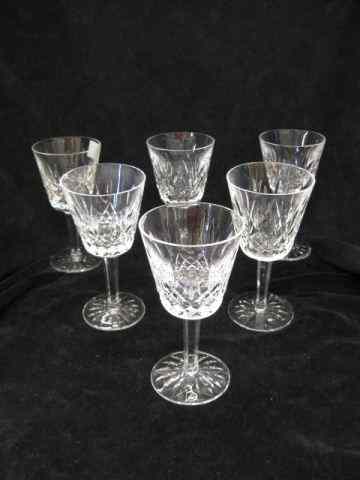 Appraisal: Waterford ''Lismore'' Cut Crystal Wineglasses '' signed excellent