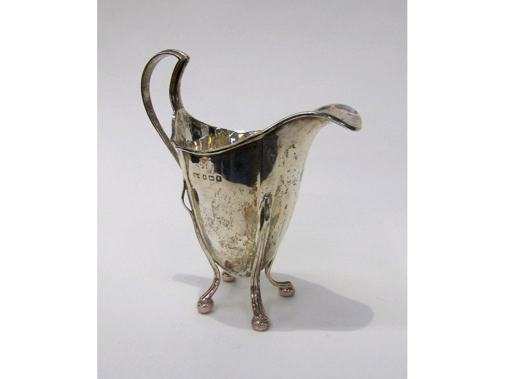 Appraisal: Silver cream jug Birmingham