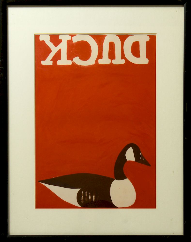 Appraisal: After Michael Vollbracht Duck Print After Michael Vollbracht American -