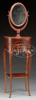 Appraisal: LATE VICTORIAN MAHOGANY SHAVING STAND Late th century America Stand