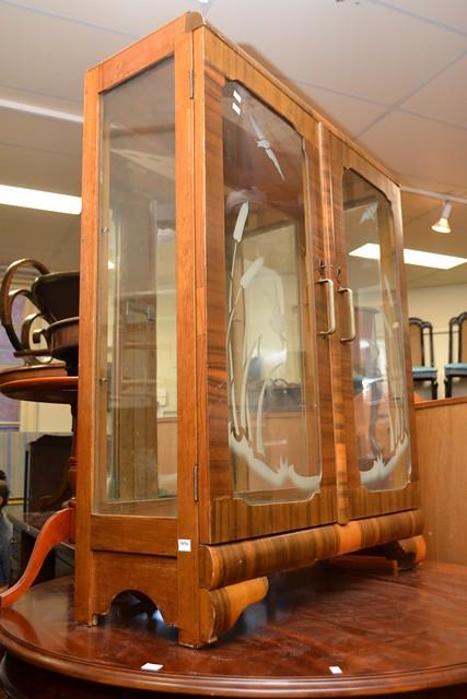 Appraisal: AN ART DECO DISPLAY CABINET AN ART DECO DISPLAY CABINET