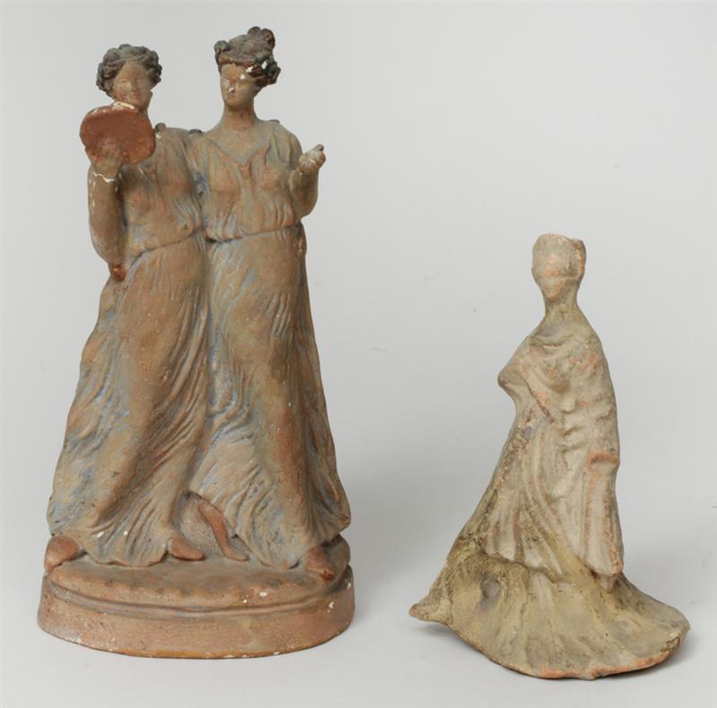 Appraisal: Two Hellenistic Style Molded Pottery Groups and in Estimate -