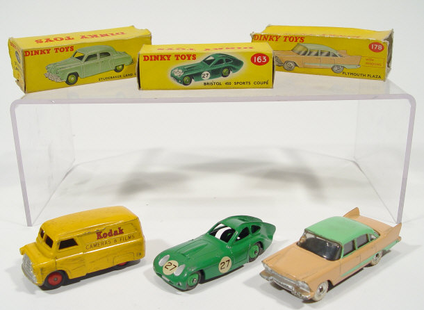 Appraisal: Two boxed Dinky Toys cars - Bristol Sports Coup and