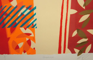 Appraisal: Lee Crew late th Century- 'Son March' screenprint in colours