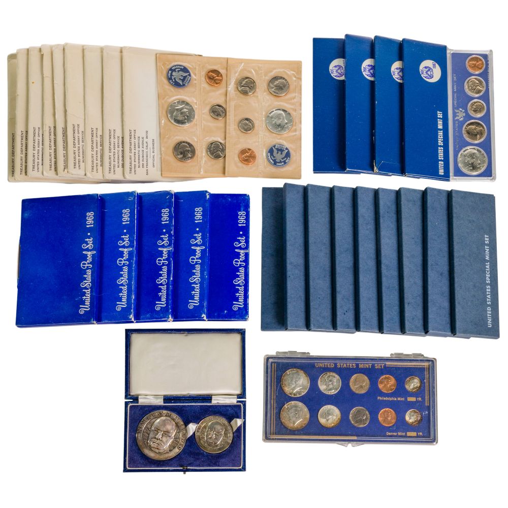 Appraisal: US COIN MINT AND PROOF SET ASSORTMENT sets including mint