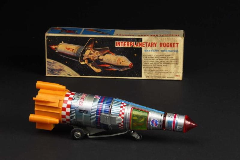 Appraisal: Interplanetary Rocket Toy Description Japanese Made by Yonesowa Not working