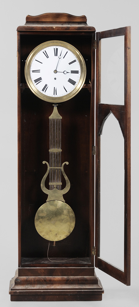 Appraisal: Art Deco Mahogany Tall Case Clock German early th century