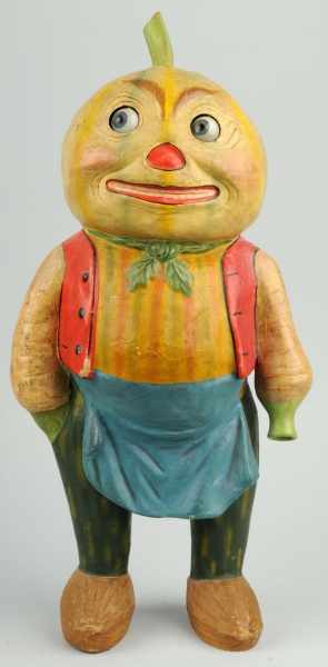 Appraisal: Vegetable Halloween Man with Movable Glass Eyes Description A vegetable