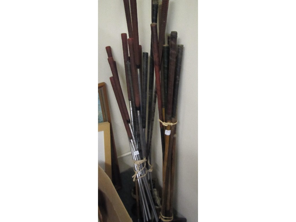 Appraisal: Lot of hickory and metal shafted golf clubs