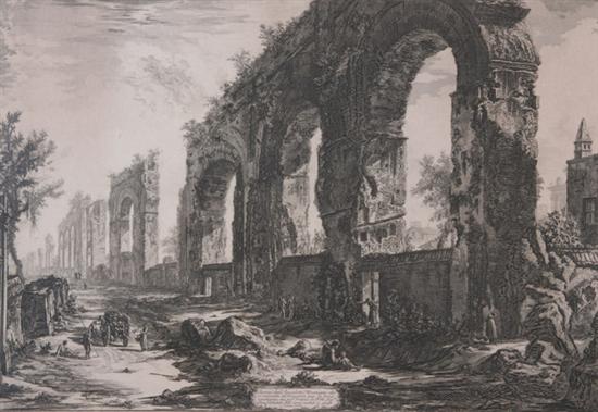 Appraisal: GIOVANNI BATTISTA PIRANESI Italian - AVANZI DEGLI AQUEDOTTI NERONIANI from