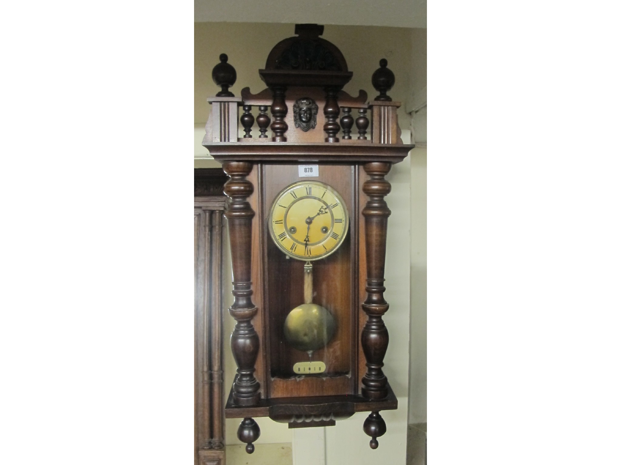 Appraisal: Vienna wall clock