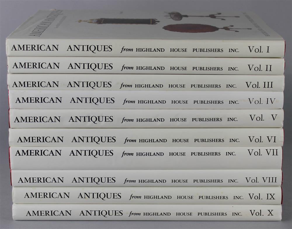 Appraisal: AMERICAN ANTIQUES FROM ISRAEL SACK COLLECTION VOLUMES I-X ten hardcover