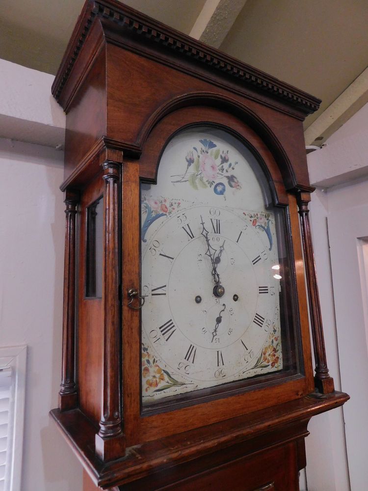 Appraisal: CA AMERICAN TALL CLOCK Handsome early th century American mahogany