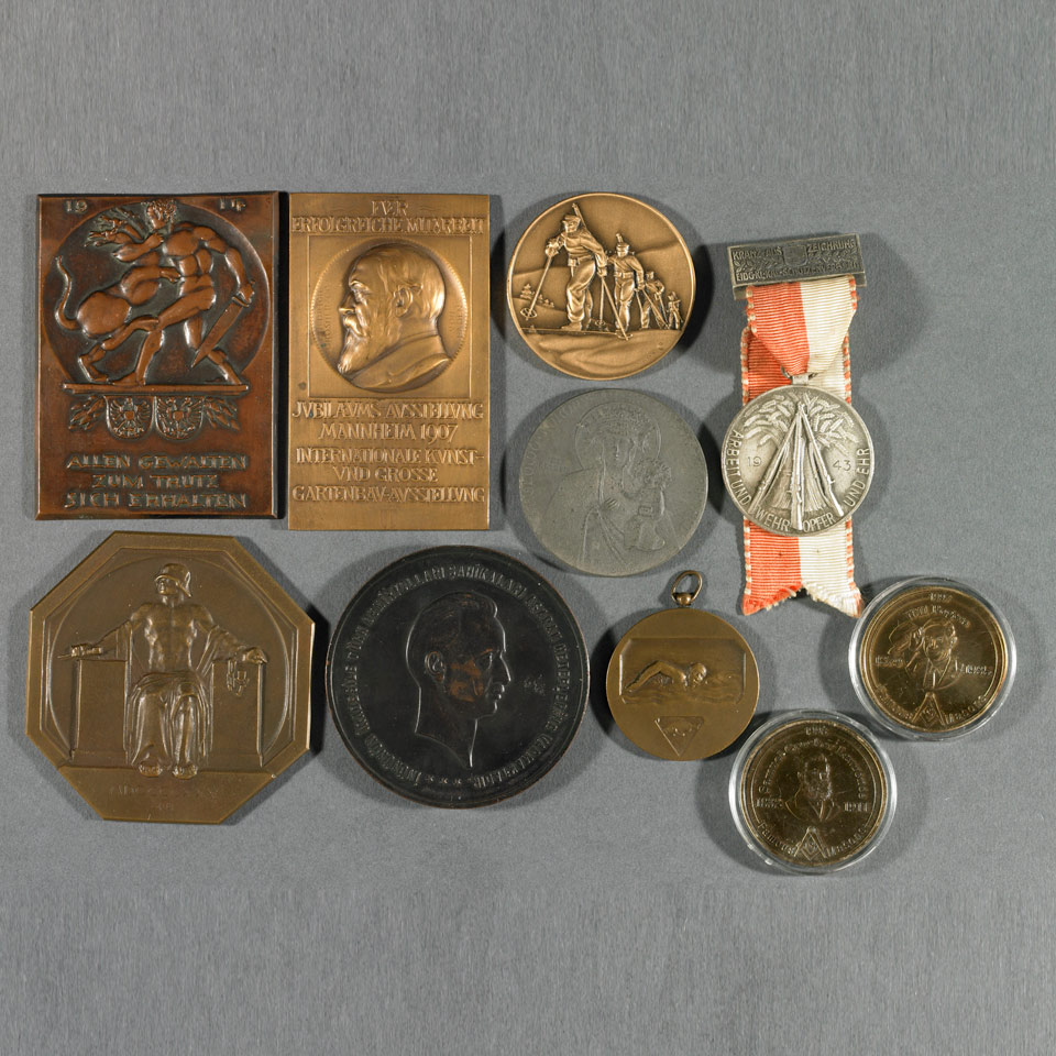 Appraisal: Miscellaneous Group of Medals as illustrated including Swiss Marksman Famous