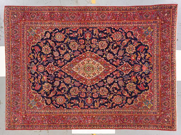 Appraisal: A Kashan carpet Central Persia circa size approximately ft x