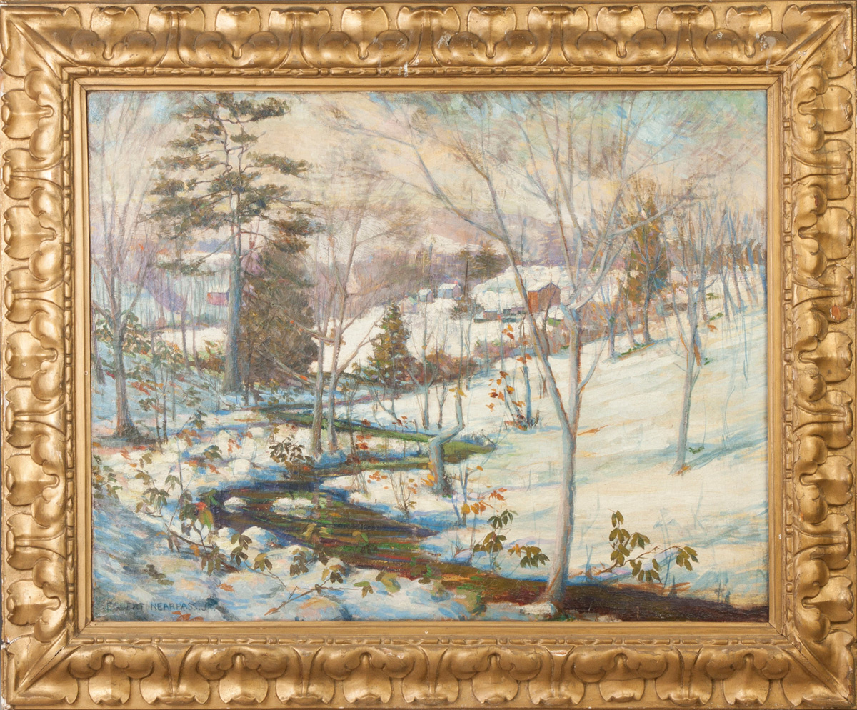 Appraisal: Egbert Nearpass Jr Illinois - Snow scene Sgn Lower left