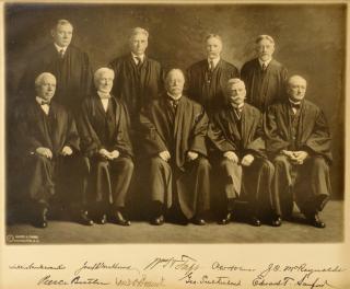 Appraisal: Supreme Court Photograph William H Taft Supreme Court Photograph circa