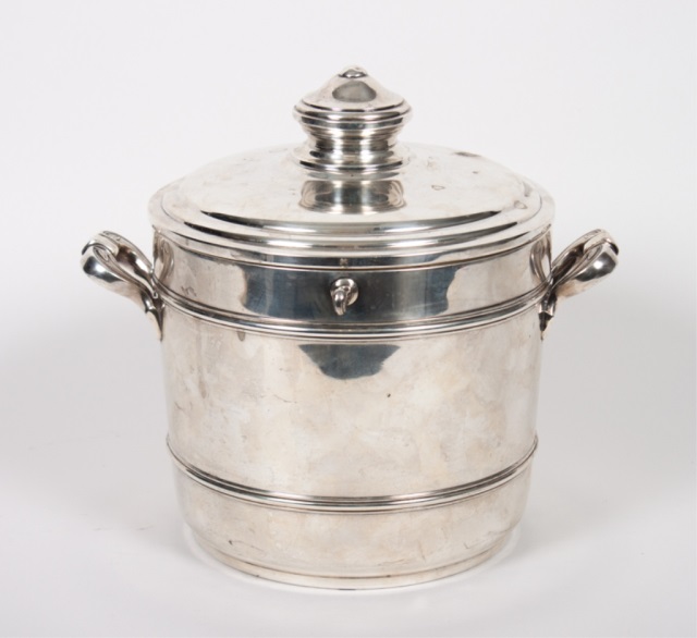 Appraisal: Cartier weighted sterling silver ice bucket in H