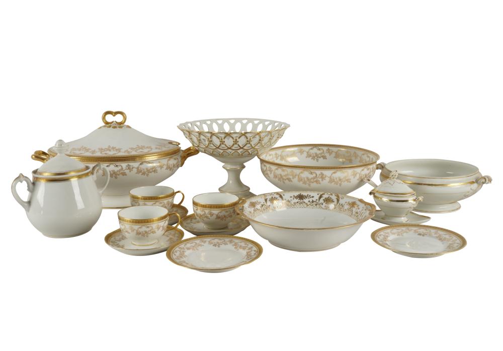 Appraisal: COLLECTION OF LIMOGES PORCELAINcomprising a partial service by William Guerin