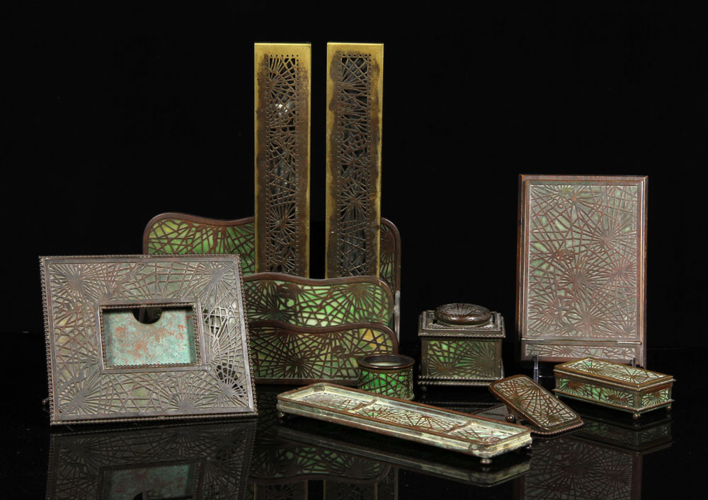 Appraisal: - Tiffany Co Desk Set Tiffany Co desk set pieces