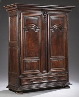 Appraisal: French Provincial Louis XIV Style Carved Walnut Do French Provincial