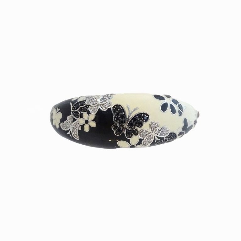 Appraisal: La Nouvelle Bague Enamel Butterfly Bangle La Nouvelle Bague Enamel