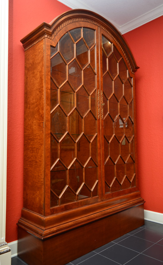 Appraisal: FRANCESCO MOLON ITALIAN ARCHED TOP DISPLAY CABINET Finely crafted by