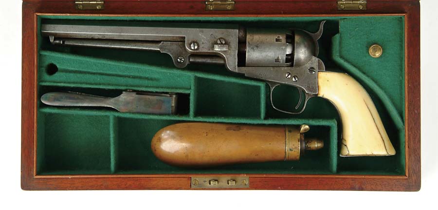 Appraisal: CASED MODEL COLT LONDON NAVY PERCUSSION REVOLVER Cal SN Usual