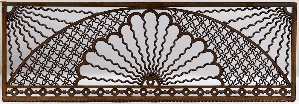 Appraisal: Victorian Oak Fretwork Panel Victorian Oak Fretwork Panel attributed to