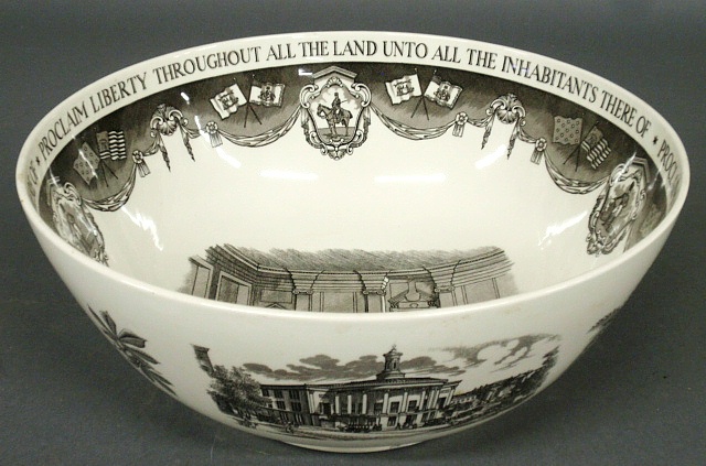 Appraisal: - Wedgwood Philadelphia bowl Bailey Banks Biddle Co h x