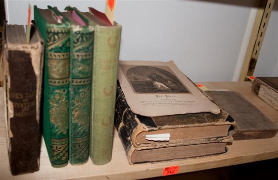 Appraisal: AMERICAN LITERATURE Seven items concerning Edgar Allen Poe including Manuscript