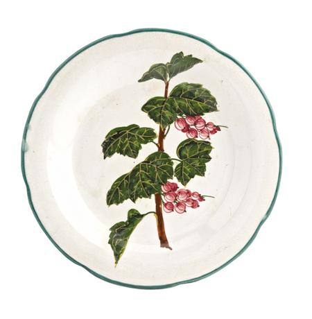 Appraisal: WEMYSS GORDON DESSERT PLATE CIRCA decorated with redcurrants impressed mark