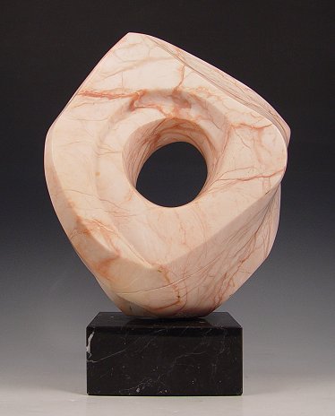 Appraisal: SCHOVE Babs American - Modern Form Pink Alabaster Sculpture ''