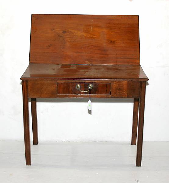 Appraisal: A George III mahogany games table third quarter th century