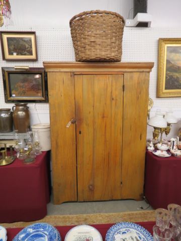 Appraisal: Pine Cupboard country style early tall wide deep