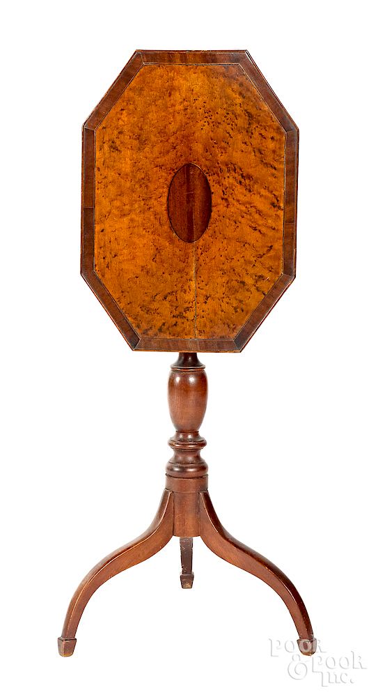 Appraisal: New England Federal mahogany candlestand Exclusive on Bidsquare New England