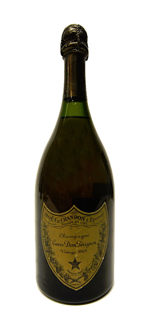 Appraisal: One bottle of Dom Perignon vintage champagne Illustrated