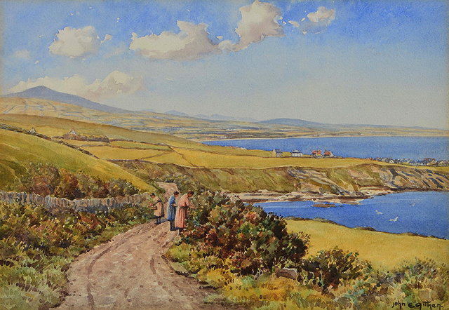 Appraisal: JOHN ERNEST AITKEN - 'The Blackberry Pickers The Road to