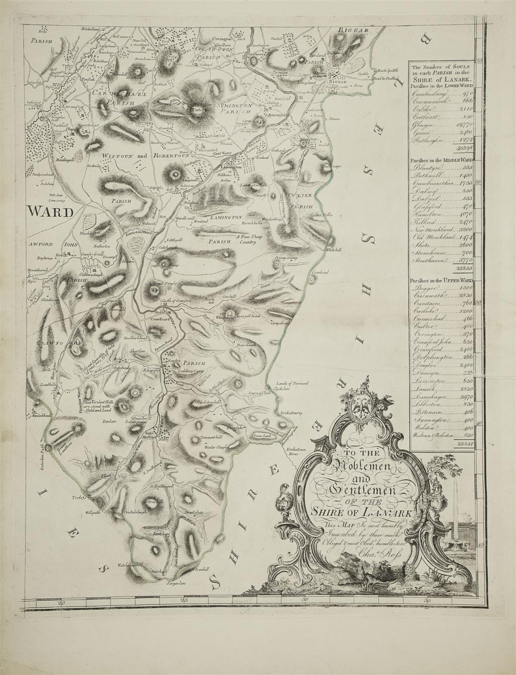 Appraisal: Glasgow and Lanark - Charles Ross of Greenlaw A map