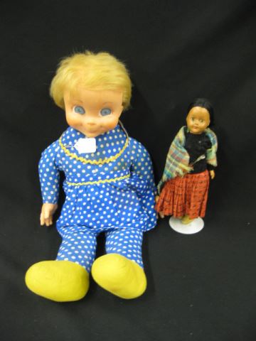 Appraisal: Vintage Dolls Indian Girl and a child with bugeyes