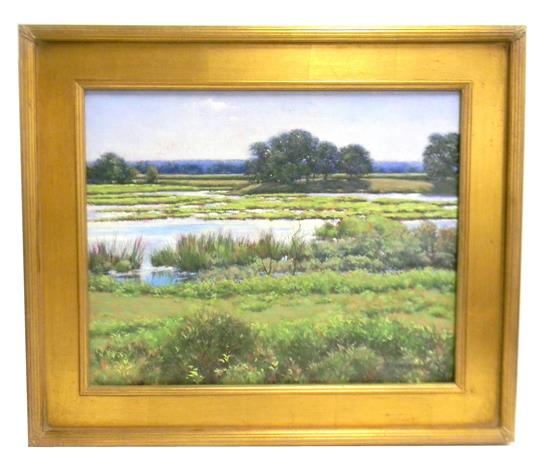 Appraisal: Rachel E Armstrong American th C oil on linen Tranquil