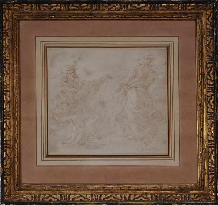 Appraisal: AFTER GIOVANNI BATTISTA GAULLI NOLI ME TANGERE CHRIST AND THE